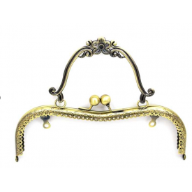 21 CM ÇANTA KULPU, ANTİK SARI RENK